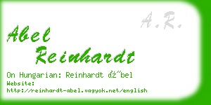 abel reinhardt business card